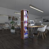 Kenzlife Klasorluk Rafli Kutadgu Cvz 175*40*30 Kitaplik Ofis Arkaliksiz