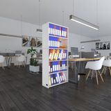 Kenzlife Klasorluk Rafli Rona Byz 175*80*30 Kitaplik Ofis Arkaliksiz