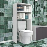 Kenzlife Klozet Banyo Dolabı Detoks Mat Beyaz 150*060*19 Arkalıksız Suntalam Duvara Monte Aparatlı