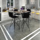 Kenzlife Knsz Masa Sandalye Takımı Hem105zengin Crdsyh 130*070 4 Sandalye Syhsyh Kolçaklı Sırt Minderli