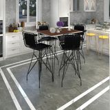 Kenzlife Knsz Masa Sandalye Takımı Hem105zengin Cvzsyh 130*070 4 Sandalye Syhsyh Kolçaklı Sırt Minderli