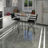 Kenzlife Knsz Masa Sandalye Takımı Hem105zengin Grisyh 060*060 2 Sandalye Syhsyh Kolçaklı Sırt Minderli