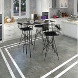 Kenzlife Knsz Masa Sandalye Takımı Hem105zengin Grisyh 140*040 3 Sandalye Syhsyh Kolçaklı