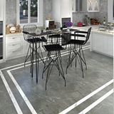 Kenzlife Knsz Masa Sandalye Takımı Hem105zengin Grisyh 140*040 4 Sandalye Syhsyh Kolçaklı
