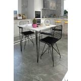Kenzlife Knsz Masa Sandalye Takımı Hem75mazlum Byzsyh 070*070 Klç 2 Sandalye Syhsyh Kolçaklı