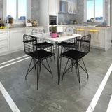Kenzlife Knsz masa sandalye takımı hem75mazlum byzsyh 080 * 080 klç 4 sandalye syhsyh kolçaklı