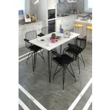 Kenzlife Knsz Masa Sandalye Takımı Hem75mazlum Byzsyh 100*070 Klç 4 Sandalye Syhsyh Kolçaklı