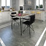 Kenzlife Knsz Masa Sandalye Takımı Hem75mazlum Crdsyh 070*070 Klçsm 2 Sandalye Syhsyh Kolçaklı Sırt Minderli