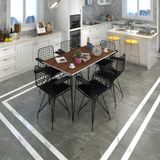 Kenzlife Knsz Masa Sandalye Takımı Hem75mazlum Cvzsyh 130*070 Klç 6 Sandalye Syhsyh Kolçaklı
