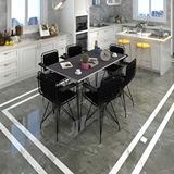 Kenzlife Knsz Masa Sandalye Takımı Hem75mazlum Grisyh 130*070 Klçsm 6 Sandalye Syhsyh Kolçaklı Sırt Minderli