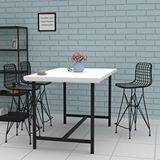 Kenzlife Knsz orta boy tel bar sandalyesi 1 li mağrur syhsyh 65 cm oturma yüksekliği mutfak bahçe cafe ofis