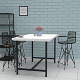 Kenzlife Knsz Orta Boy Tel Bar Sandalyesi 1 Li Mağrur Syhsyh Kolçaklı 65 Cm Oturma Yüksekliği Mutfak Bahçe Cafe Ofis