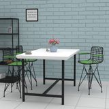 Kenzlife Knsz Ufak Boy Tel Bar Sandalyesi 1 Li Uslu Syhyşl Kolçaklı 55 Cm Oturma Yüksekliği Mutfak Bahçe Cafe Ofis