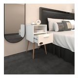 Kenzlife Komodin Budurgan Byz 74*39*39 Ahşap Ayaklı Raflı Çekmeceli Komidin Kitaplık