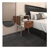 Kenzlife Komodin Budurgan Cvz 74*39*39 Ahşap Ayaklı Raflı Çekmeceli Komidin Kitaplık