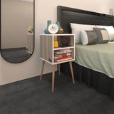 Kenzlife Komodin Erkeli Crd 74*39*39 Ahşap Ayaklı Komidin Kitaplık