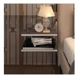 Kenzlife Komodin Guiseppe Gri Komidin 39*19 2 Parça Duvara Monte Askı Aparatlı ( Mng)