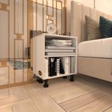 Kenzlife Komodin Tereskova Byz 47*39*19 Mutfak Banyo Ofis Dolabi Komidin Siyah Ayakli (M)