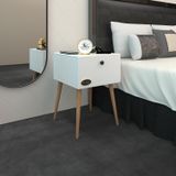 Kenzlife Komodin Tora Byz 60*39*39 Komidin Ahşap Ayaklı Kitaplık Ayakkabılık Kapaklı Arkalıklı