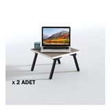 Kenzlife laptop dizüstü bilgisayar sehpası tankutay crd 2 li set 20*39*39 yemek sofra siyah ayak