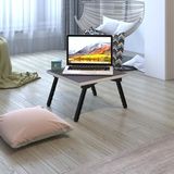 Kenzlife Laptop Dizüstü Bilgisayar Sehpası Tankutay Gri 20*39*39 Yemek Sofra Siyah Ayak - 20x39x39 - Beyaz