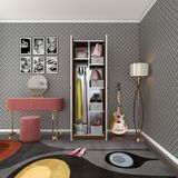Kenzlife Leylak 173x60x42 CM 2 Kapılı Kapaklı Ceviz Gardırop