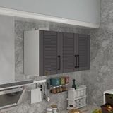 Kenzlife Mandalina 60 Gri Mod 2 60x120x32 Mebran Kapak Suntalam Gövde Hazır Mutfak Dolabı