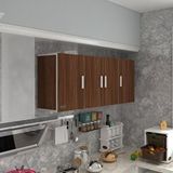 Kenzlife Marina 60x150x22 cm Kapaklı Raflı Ceviz Hazır Mutfak Dolabı
