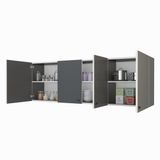 Kenzlife Marina Gri 60x150x32 cm Mutfak ve Banyo Dolabı