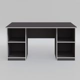 Kenzlife Masi Oka 75x150x80 cm Çift Raflı Dolap Gri Çalışma Masası