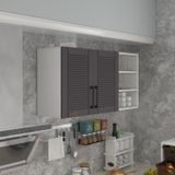 Kenzlife Maydanoz 90 Gri Mod 2 90x120x32 Mebran Kapak Suntalam Gövde Hazır Mutfak Dolabı