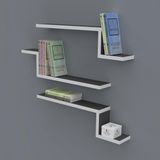 Kenzlife Mediha 015*060*20*3 Gri Duvar Rafı Kitaplık
