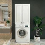 Kenzlife Membran Çamaşır-Kurutma-Bulaşık Makinesi Dolabı Mahidevran Byzbyz Çerçeve 180*70*60 Mebran Kapak Mdf Gövde