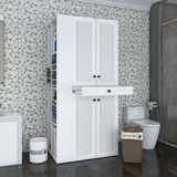 Kenzlife membran çamaşır-kurutma makinesi dolabı ahi evran sol byzbyz panjur 187*090*60 mebran kapak MDF gövde