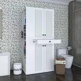 Kenzlife Membran Çamaşır-Kurutma Makinesi Dolabı Ahi Evran Sol Byzbyz Panjur 187*090*60 Mebran Kapak Suntalam Gövde