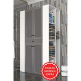 Kenzlife Membran Çamaşır-Kurutma Makinesi Dolabı Biruni Gribyz Panjur 187*110*60 Mebran Kapak Suntalam Gövde - GRİBYZ