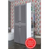 Kenzlife membran çamaşır-kurutma makinesi dolabı kapaklı fedyenka gribyz 180*090*60 mebran kapak MDF gövde banyo arkalık