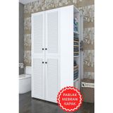 Kenzlife Membran Çamaşır-Kurutma Makinesi Dolabı Kapaklı Foka Byzbyz 180*090*60 Mebran Kapak Mdf Gövde Banyo Arkalıksız