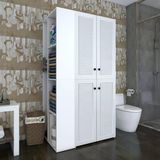 Kenzlife Membran Çamaşır-Kurutma Makinesi Dolabı Kapaklı Foka Sol Byzbyz 180*090*60 Mebran Kapak Mdf Gövde Banyo Arkalıksız