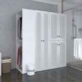 Kenzlife membran çamaşır-kurutma makinesi dolabı ve giysi dolabı bistami sol byzbyz panjur 180*160*60 mebran kapak MDF g