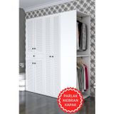 Kenzlife membran çamaşır-kurutma makinesi dolabı ve giysi dolabı çekmeceli eşari sağ byzbyz 187*160*60 mebran kapak MDF