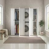 Kenzlife Membran Çamaşır-Kurutma Makinesi Dolabı Ve Giysi Dolabı Suyuti Sağ Byzbyz Çerçeve 180*170*60 Mebran Kapak Mdf Gövde Banyo
