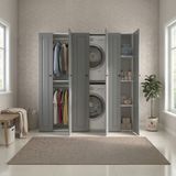 Kenzlife membran çamaşır-kurutma makinesi dolabı ve giysi dolabı suyuti sağ gribyz çerçeve 180*170*60 mebran kapak sunta