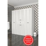 Kenzlife Membran Çamaşır-Kurutma Makinesi Dolabı Ve Giysi Dolabı Suyuti Sol Byzbyz Panjur 180*170*60 Mebran Kapak Mdf Gövde Banyo