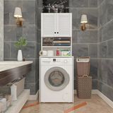 Kenzlife Membran Çamaşır Makinesi Dolabı Hayzum Byzbyz Panjur 180*66*55 Mebran Kapak Mdf Gövde