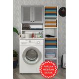 Kenzlife Membran Çamaşır Makinesi Dolabı Hayzummaks Gribyz Panjur 180*66*55 Mebran Kapak Suntalam Gövde