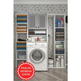 Kenzlife Membran Çamaşır Makinesi Dolabı Hayzummega Gribyz Panjur 180*156*55 Mebran Kapak Suntalam Gövde