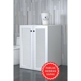 Kenzlife Membran Çamaşır Makinesi Dolabı Kapaklı Tatyana Byzbyz 90*70*60 Mebran Kapak Mdf Gövde Banyo Ofis Kapaklı Arkalıksız - Beyaz