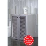 Kenzlife Membran Çamaşır Makinesi Dolabı Kapaklı Tatyana Gribyz 90*70*60 Mebran Kapak Suntalam Gövde Banyo Ofis Kapaklı Arkalıksız