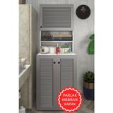 Kenzlife membran çamaşır makinesi dolabı kasparov gribyz panjur 180*066*55-20 mebran kapak MDF gövde banyo kapaklı arkal